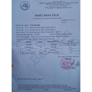 500G TINH BỘT NGHỆ VÀNG CÔ THẮM