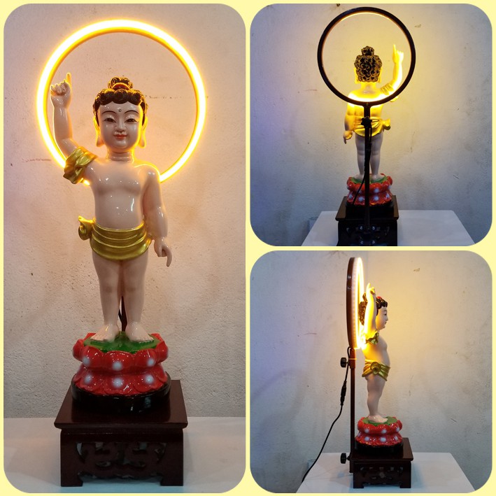 Tượng Đức Phật Đản Sanh cao 38cm