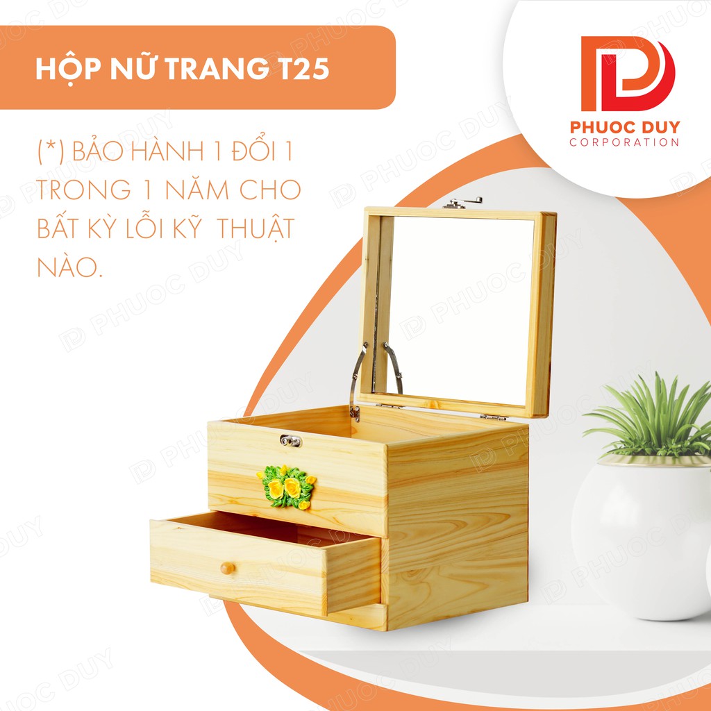 Tủ mini để bàn đa năng - Tủ nữ trang mỹ phẩm T25