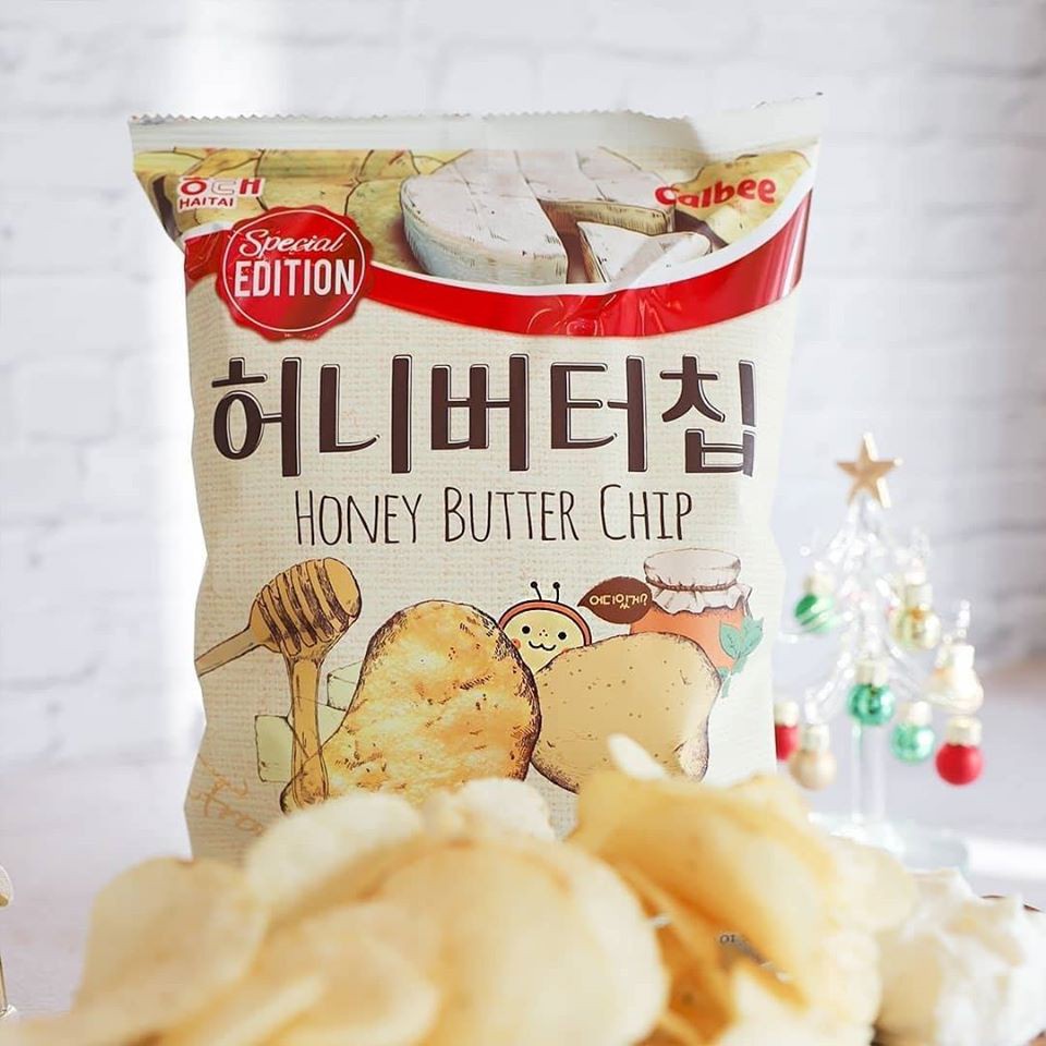 Snack khoai tây bơ mật ong honey butter chip Hàn Quốc