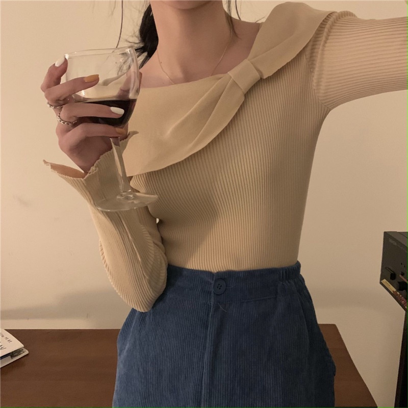 Áo len IELGY chui đầu cổ tròn thời trang dành cho nữ