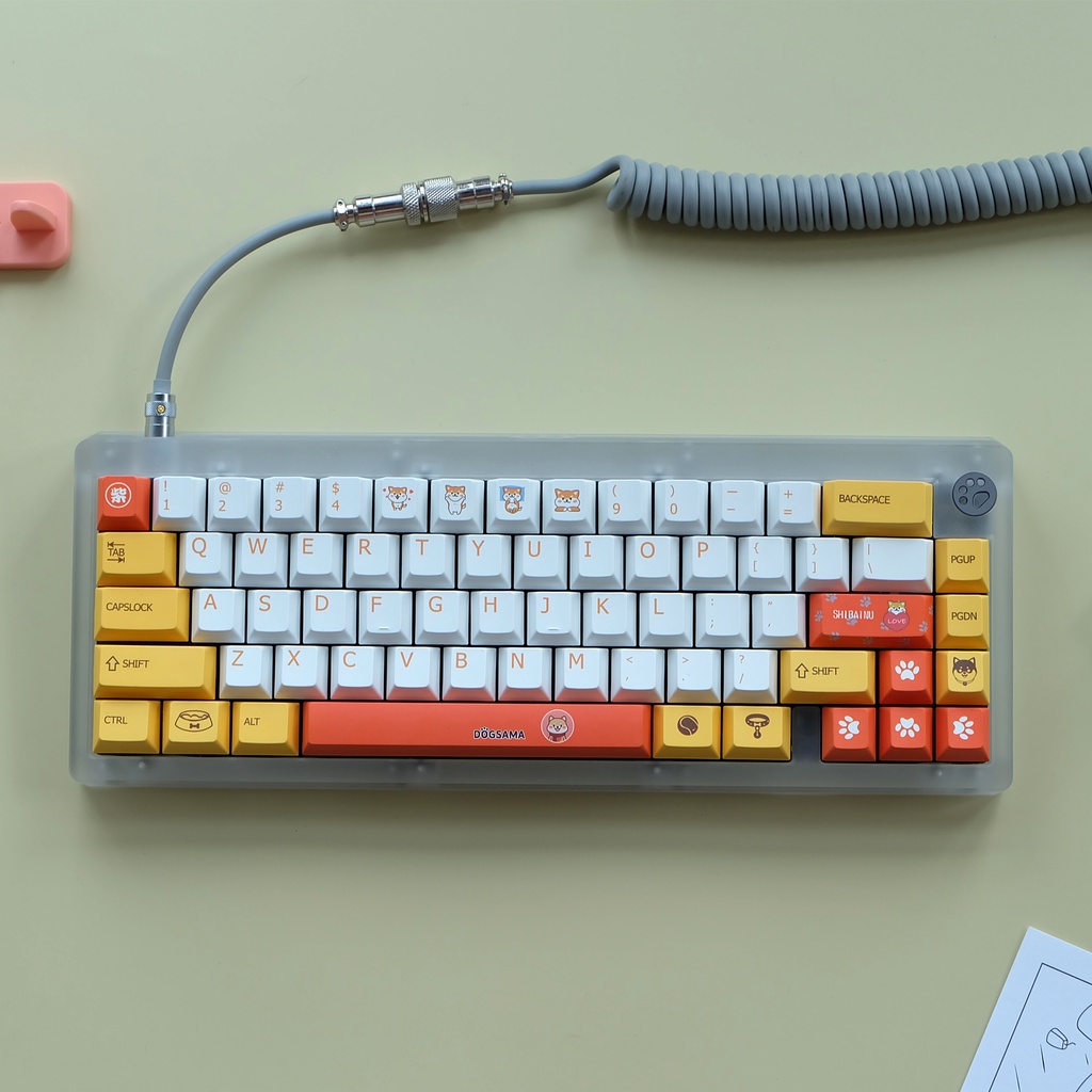 PBT keycap Cherry có thể cấu hình 134 phím Nhuộm thăng hoa Bố cục ANSI cho bàn phím cơ Cherry MX Switch