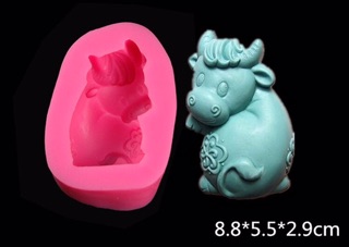 Khuôn silicon 4D 12 con giáp lẻ từng con