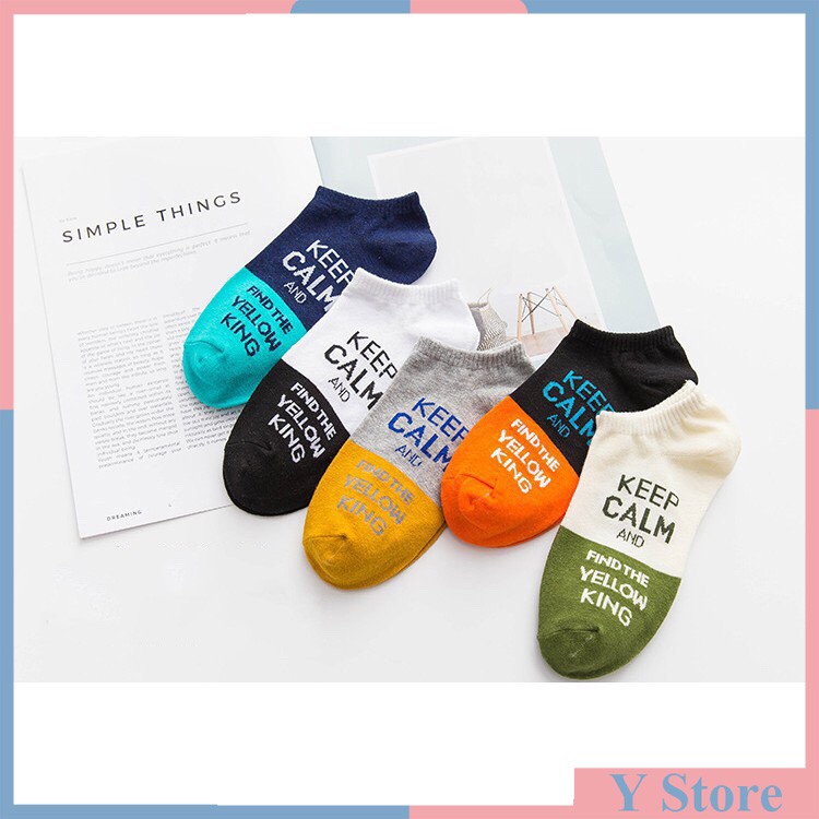 Tất cổ ngắn chống thối chân Keep Calm