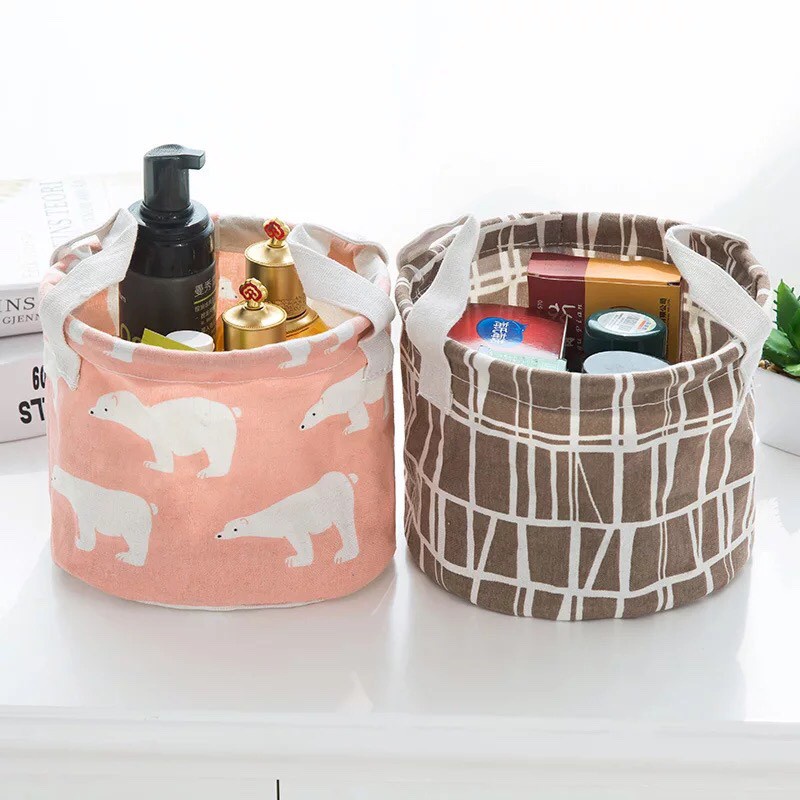 Giỏ đựng đồ mini để bàn size 21*16*14cm