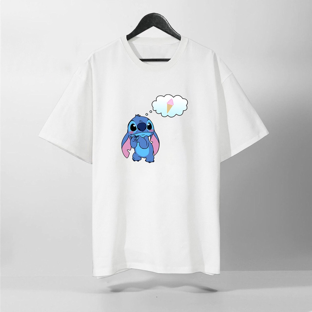 Áo thun tay ngắn có hình stitch siêu cute ,giá siêu hạt dẻ - x219