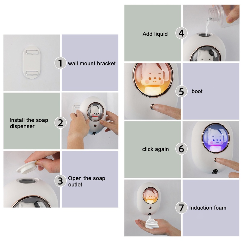 Bình Đựng Xà Phòng Tạo Bọt Tự Động Thông Minh 280