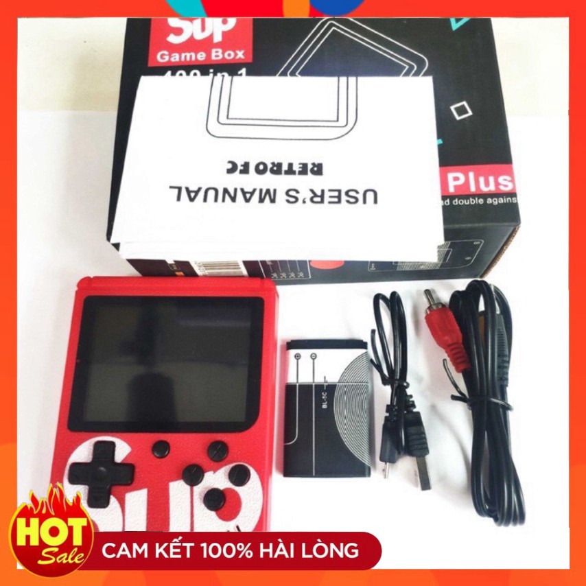 Máy Chơi Game SUP400 Cầm Tay G1 Plus - HƠN 400 TRÒ CHƠI(kèm tay cầm 2 người chơi)