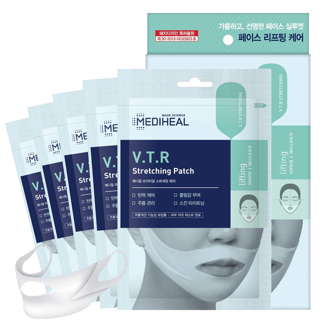 Mặt nạ nâng cơ mặt V-line, săn chắc, đánh bay mỡ má nọng cằm Mediheal V.T.R Stretching Patch 23ml | BigBuy360 - bigbuy360.vn