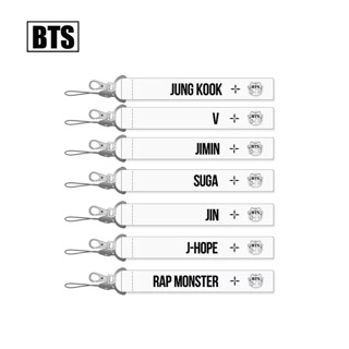 NAMETAG BTS Màu trắng có logo BTS