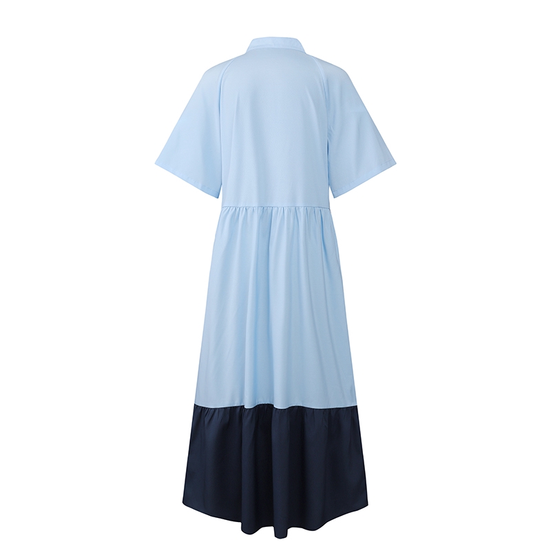 ZANZEA Đầm maxi kiểu phối màu độc đáo hợp thời trang | BigBuy360 - bigbuy360.vn