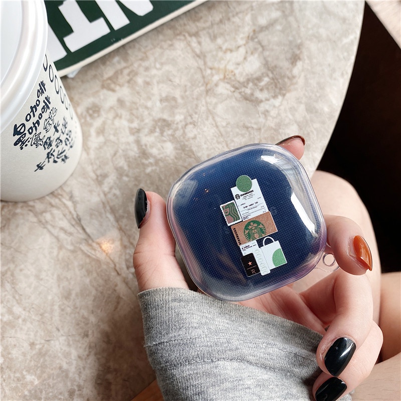 Vỏ Bảo Vệ Hộp Sạc Tai Nghe Samsung Galaxy Buds 2 Mềm Trong Suốt In Hình Không Gian Dễ Thương