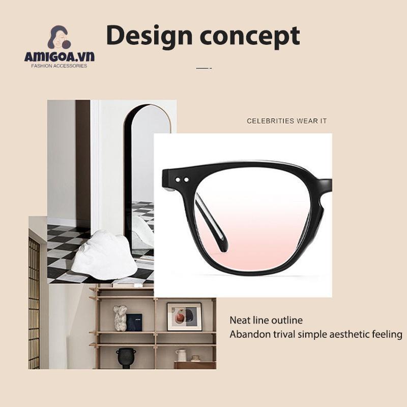 ✨✨Mắt Kính Màu Đen Gọng Tròn Thời Trang Cho Nữ