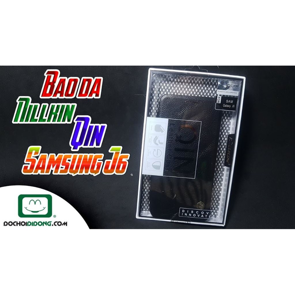 Bao da Cao cấp Nillkin QIN cho Samsung Galaxy J6 2018