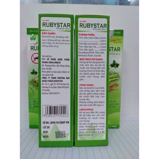 Xịt đuổi muỗi RUBYSTAR lọ 100ml