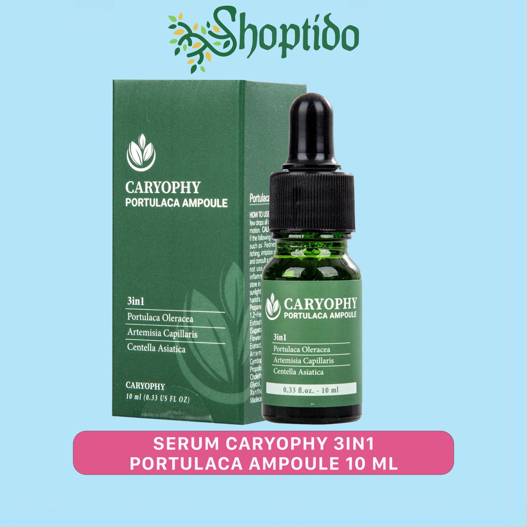 Serum Caryophy portulaca ampoule giảm mụn thâm hiệu quả NPP Shoptido 10ml