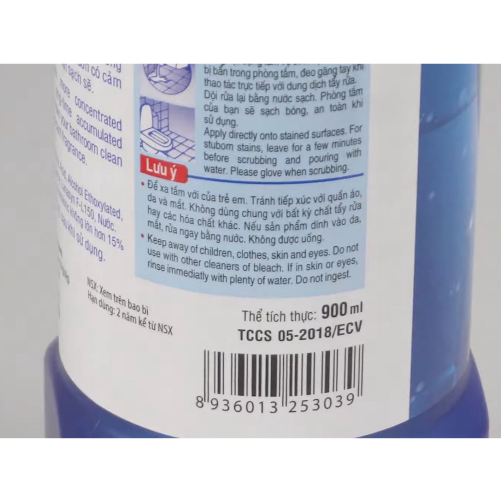 Nước tẩy rửa phòng tắm Gift đậm đặc Siêu sạch chai 900ml