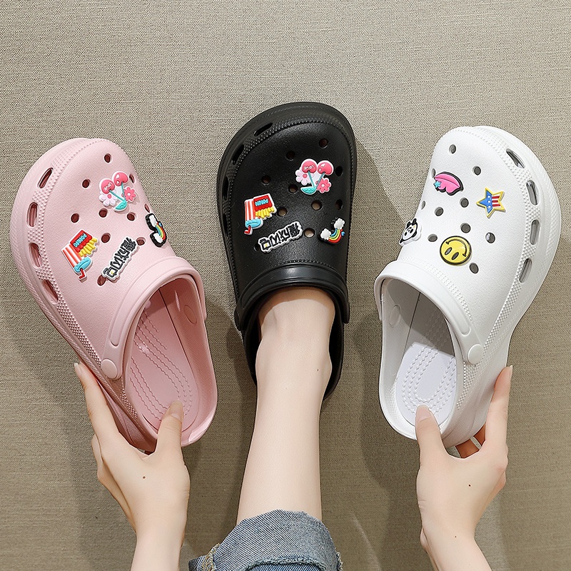 Dép Nữ Sandal Đục Lỗ Đế Dày Chống Trượt Thời Trang Mùa Hè Dành Cho Tth078