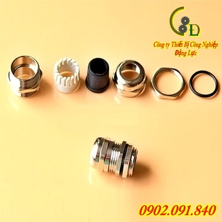 Ốc siết cáp kim loại giữ dây điện, ốc xiết khóa kẹp cố định dây điện chống thấm nước cho hộp, tủ điện PG29