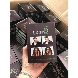 Nhuộm tóc thảo dược Lich 5 Màu nâu