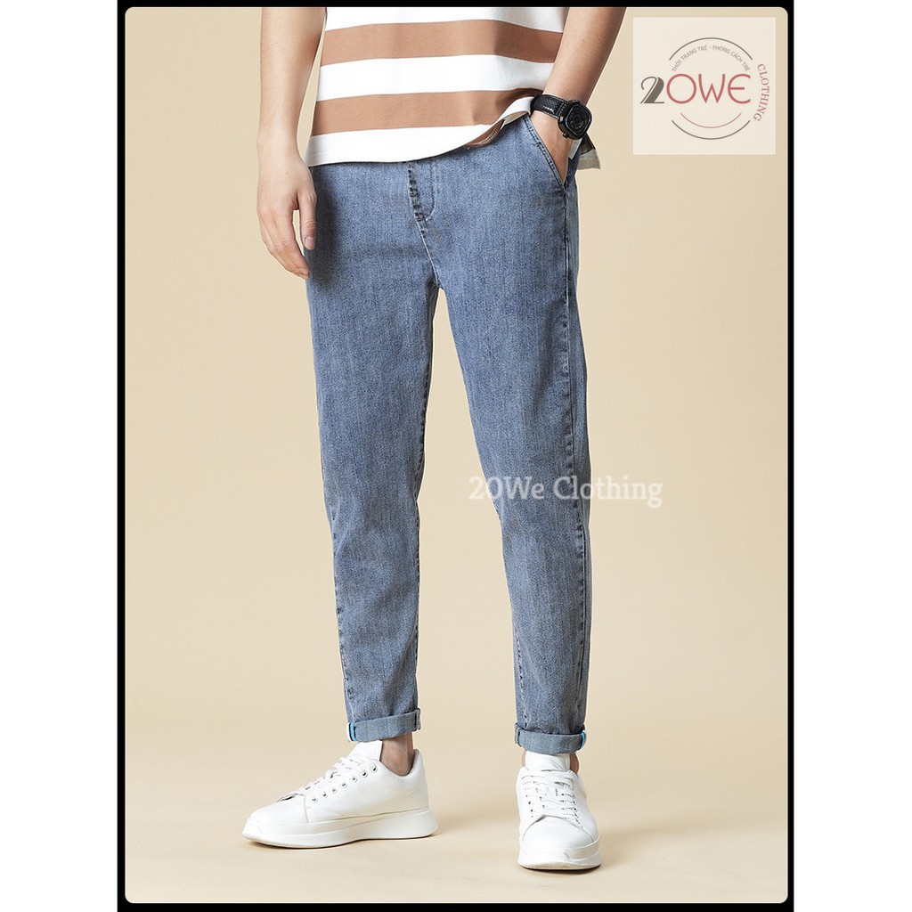 [MUA 1 TẶNG 1] Quan jean nam, jeans,quần bò, baggy túi hộp, xanh sky ống suông rộng style hàn quốc hot 2021