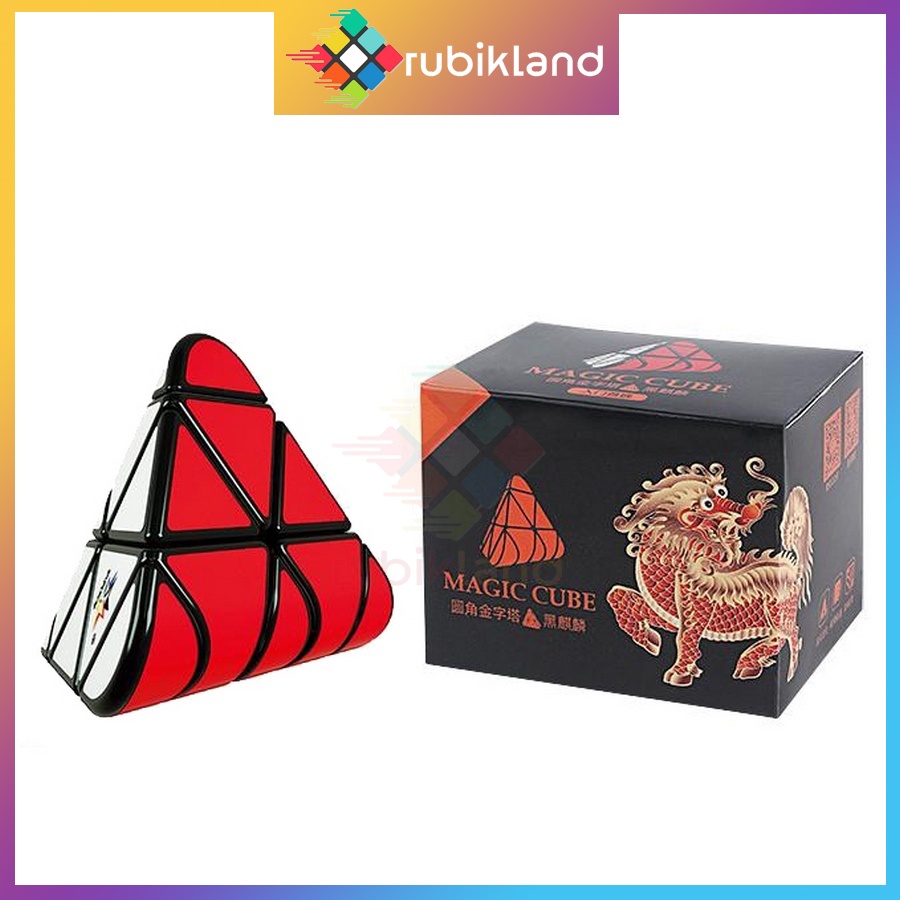 Rubik Biến Thể YuXin 2021 Black Kylin Rounded Pyraminx 3x3 Rubic Đồ Chơi Trí Tuệ Trẻ Em