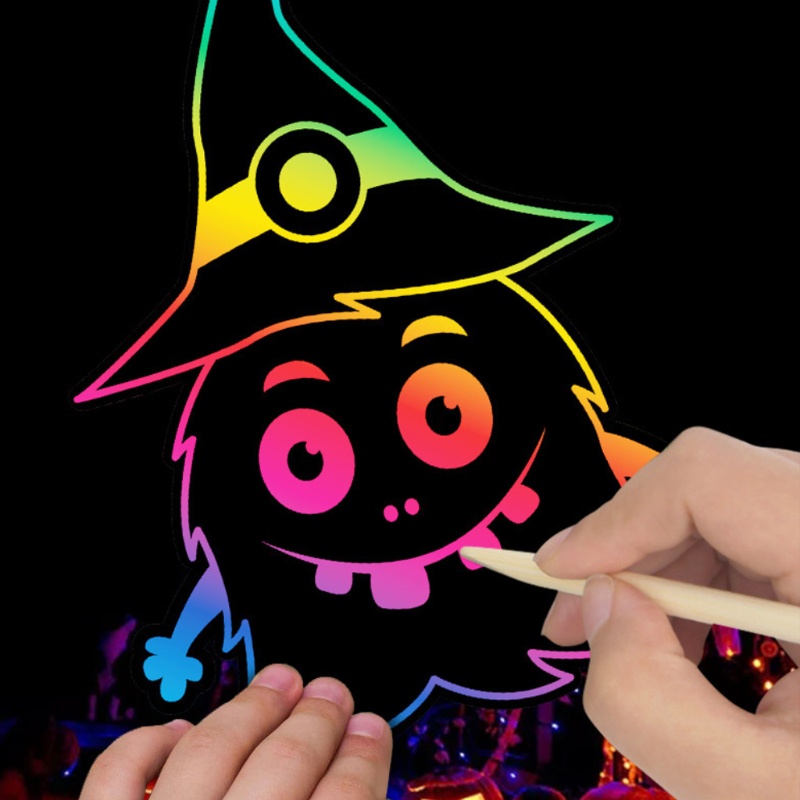 1 Bộ Giấy Vẽ Tranh Hoạt Hình Sáng Tạo Chống Trầy Xước DIY