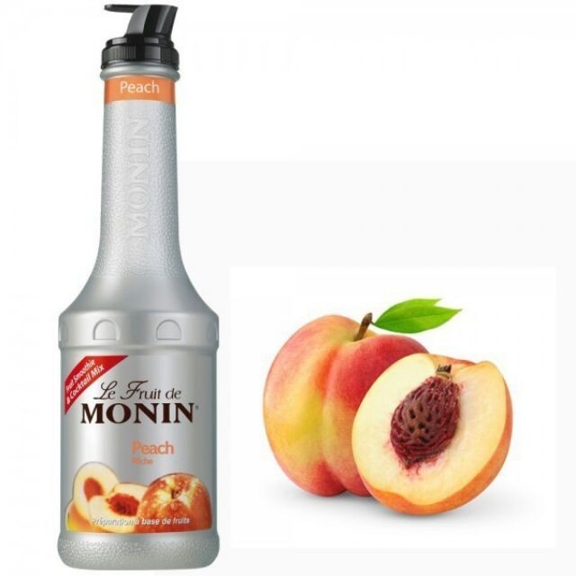 Monin purree Peach (mứt sệt Đào Monin) chai 1L