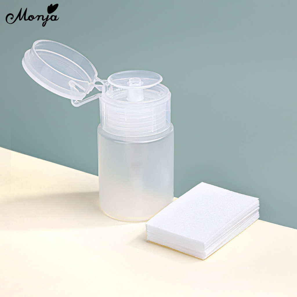 Chai chiết nước tẩy sơn móng tay MONJA nhựa rỗng chuyên dụng 60ml