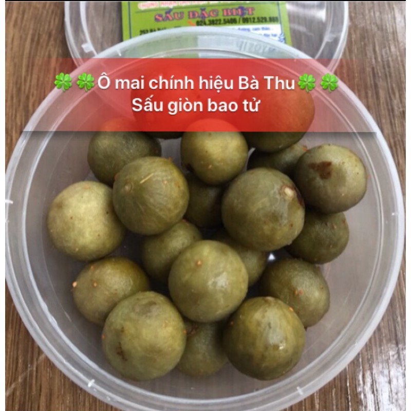 Ô mai Sấu bao tử giòn đặc biệt chính hiệu Bà Thu, 190 gam - siêu giòn ngon- đặc sản thủ đô Hà Nội