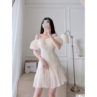 VÁY TƠ TRẼ VAI 2 LỚP