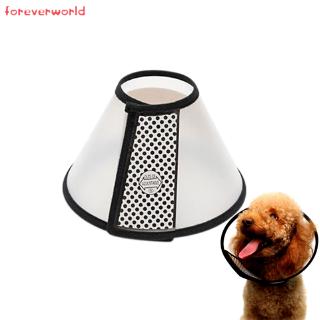 Vòng cổ y tế trong suốt bảo vệ chống cắn hình nón cho chó mèo