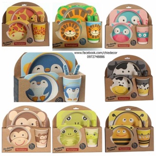 Bộ set bát đũa bambo