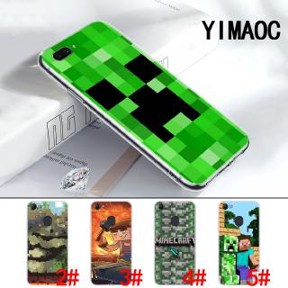 Ốp điện thoại TPU mềm họa tiết Creeper Minecraft dành cho OPPO A3S A5 A37 A39 A5S A7 A59 F1S F3 A1 F5 F7 F9 Pro 93C