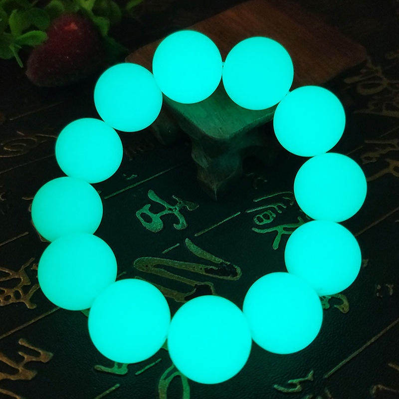 Vòng Tay Đá Phát Sáng Hạt 8mm (chọn màu phát sáng)