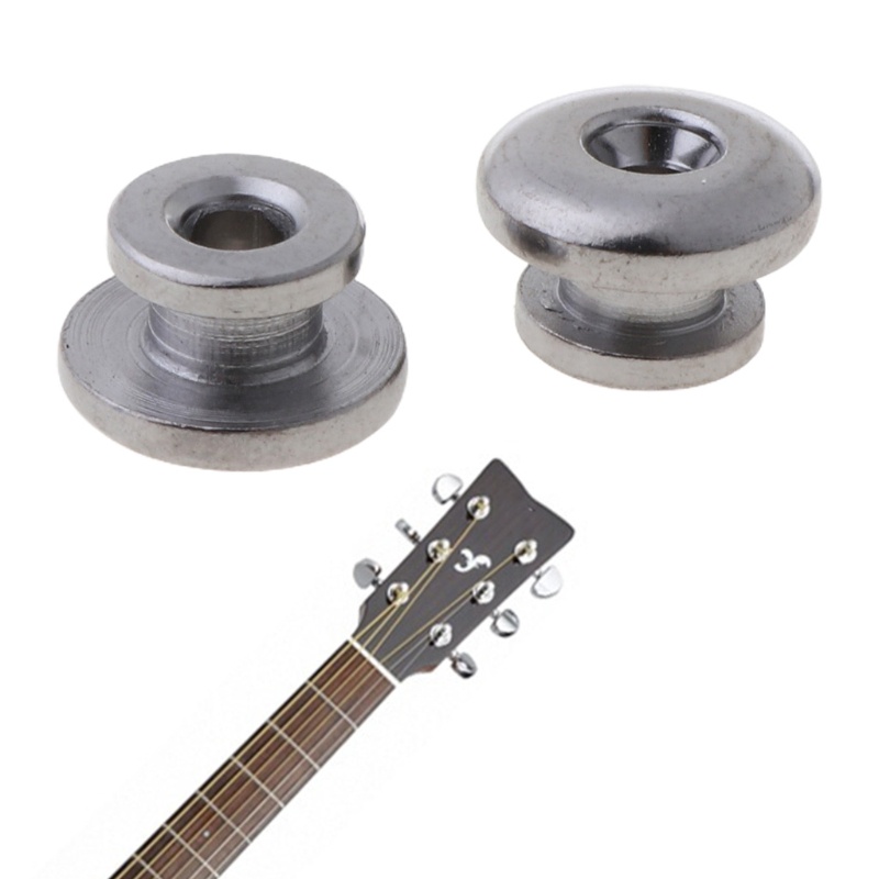 Bộ Ốc Vít + Vòng Đệm 2 Nút Thay Thế Bằng Chrome Cho Đàn Guitar Mandolin