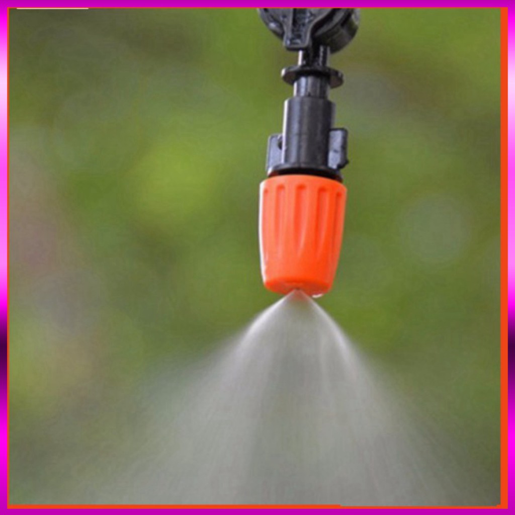 [GIÁ TỐT] 10 Béc tưới cây 1 tia + chống nhỏ giọt, ren nhựa 21mm (1tia)