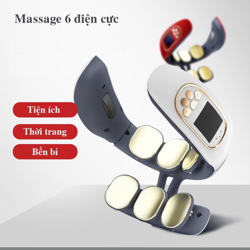 [MÁY MASSAGE CỔ 6 CỰC] Máy Massage Cổ Vai Gáy 6 Điện Cực Hỗ Trợ Trị Liệu Cao Cấp