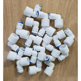 Combo 2 Cút Nối Góc Ren 21 Dây 6mm - (Dùng Kết Nối Các Cốc Lọc Nước)