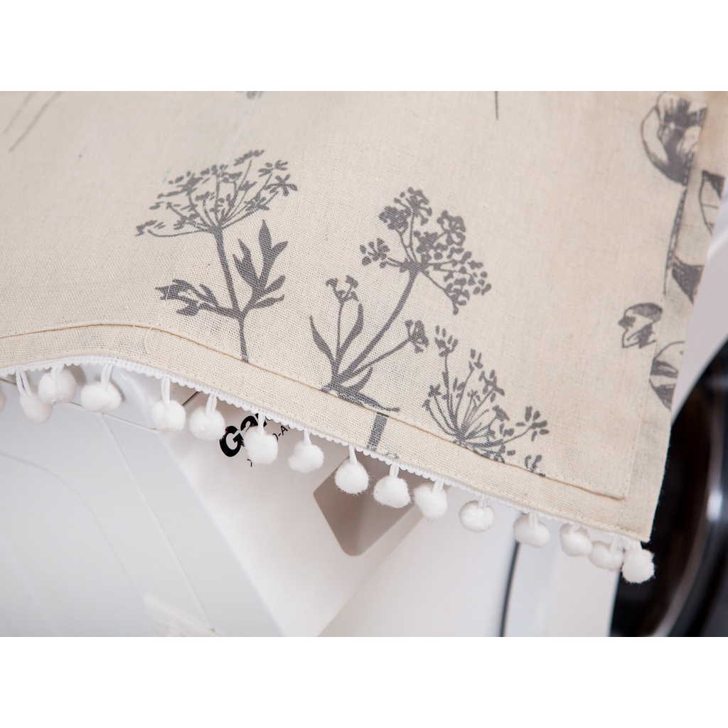 Tấm phủ chống bụi kích thước 70x170cm họa tiết hoa cho máy giặt/ tủ lạnh