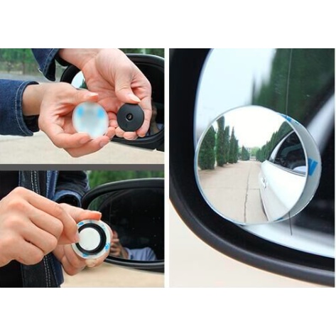 Gương cầu lồi ô tô 360 xóa điểm mù tráng bạc