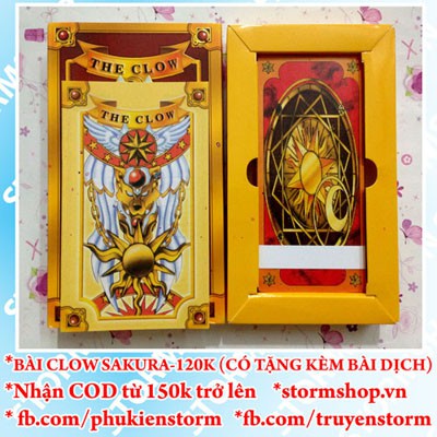 Bài Clow Card SAKURA 2 màu hồng và nâu