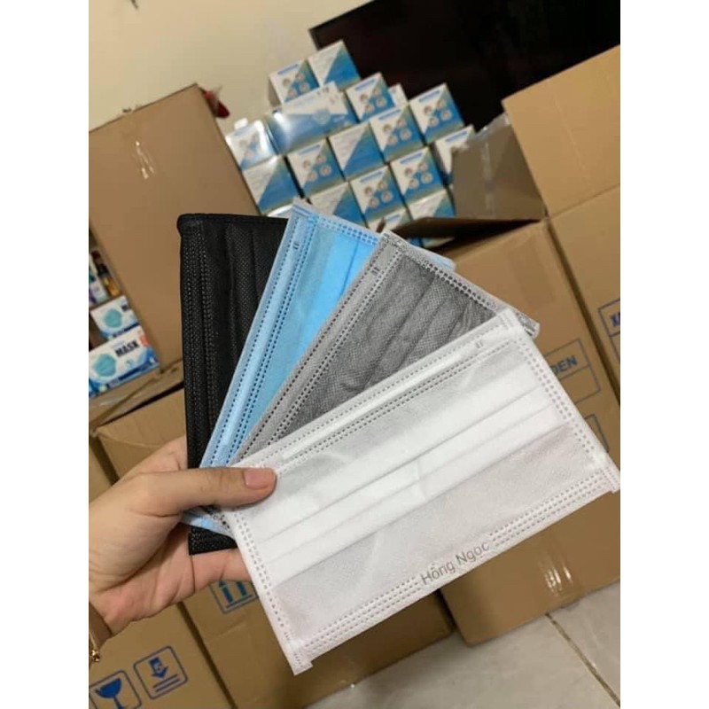 Khẩu trang 4 lớp bo viền kháng khuẩn hộp 50c | BigBuy360 - bigbuy360.vn