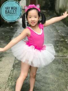 Váy múa ballet xếp bèo eo (có sỉ từ 5c)