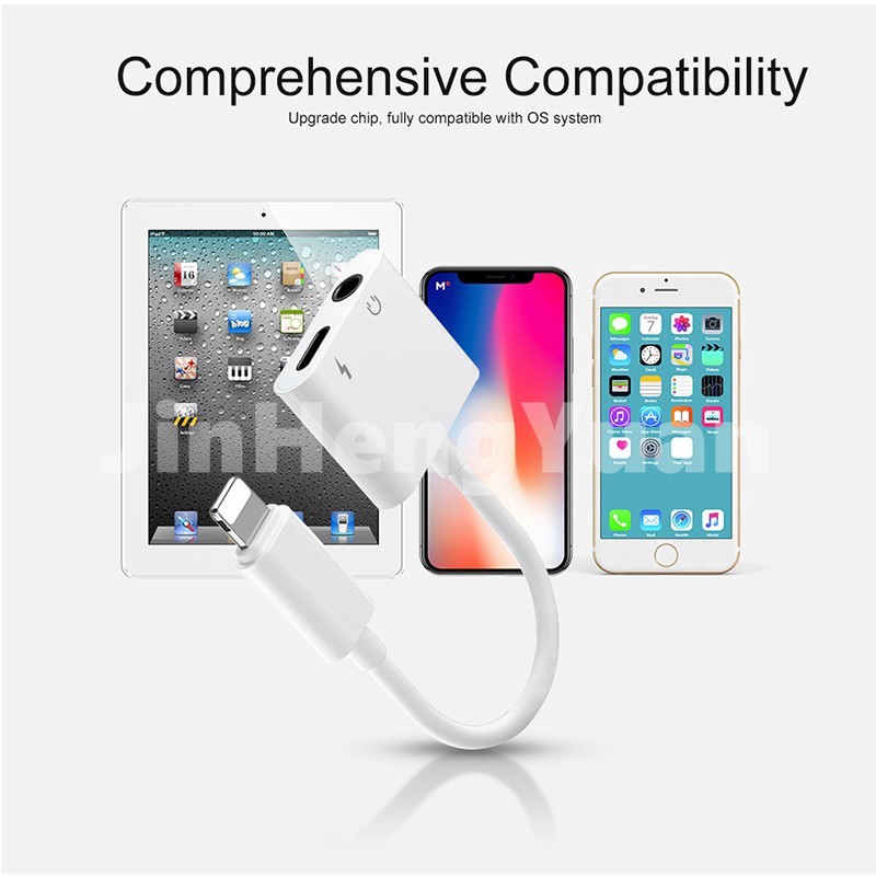 Cáp Chuyển Đổi Cổng Sang Cổng Âm Thanh 3.5mm Cho IPXR X XS XS MAX 7 8 PLUS 11 11 PRO 11 PRO MAX