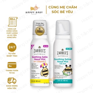 Xịt mũi lô hội - Vitamin C Zarbee's Naturals cho bé lọ 88ml