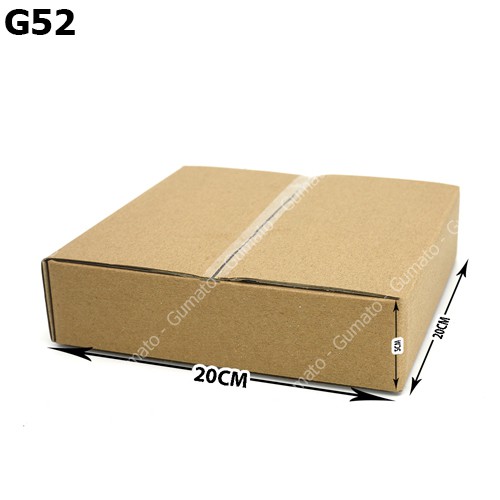 Hộp giấy P47 size 20x20x5 cm, thùng carton gói hàng Everest