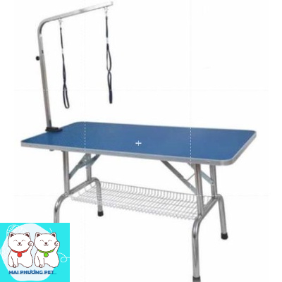 New- Bàn cắt tỉa lông chó mèo 2 size  bàn grooming hình chữ nhật chuyên dùng cho spa grooming thú cưng