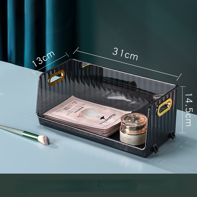 Hộp Đựng Mỹ Phẩm Để Bàn Trong Suốt Sang Trọng Tiện Dụng