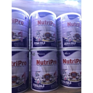 [KÈM QUÀ TẶNG] Sữa bột Nutri Pro Pedia Gold 900g dành cho trẻ suy dinh dưỡng, thấp còi.